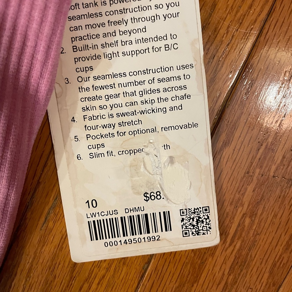 New Lululemon Athletica Pink Ribbed Tank Top
Street crop racer back pink - Picture 5 of 7